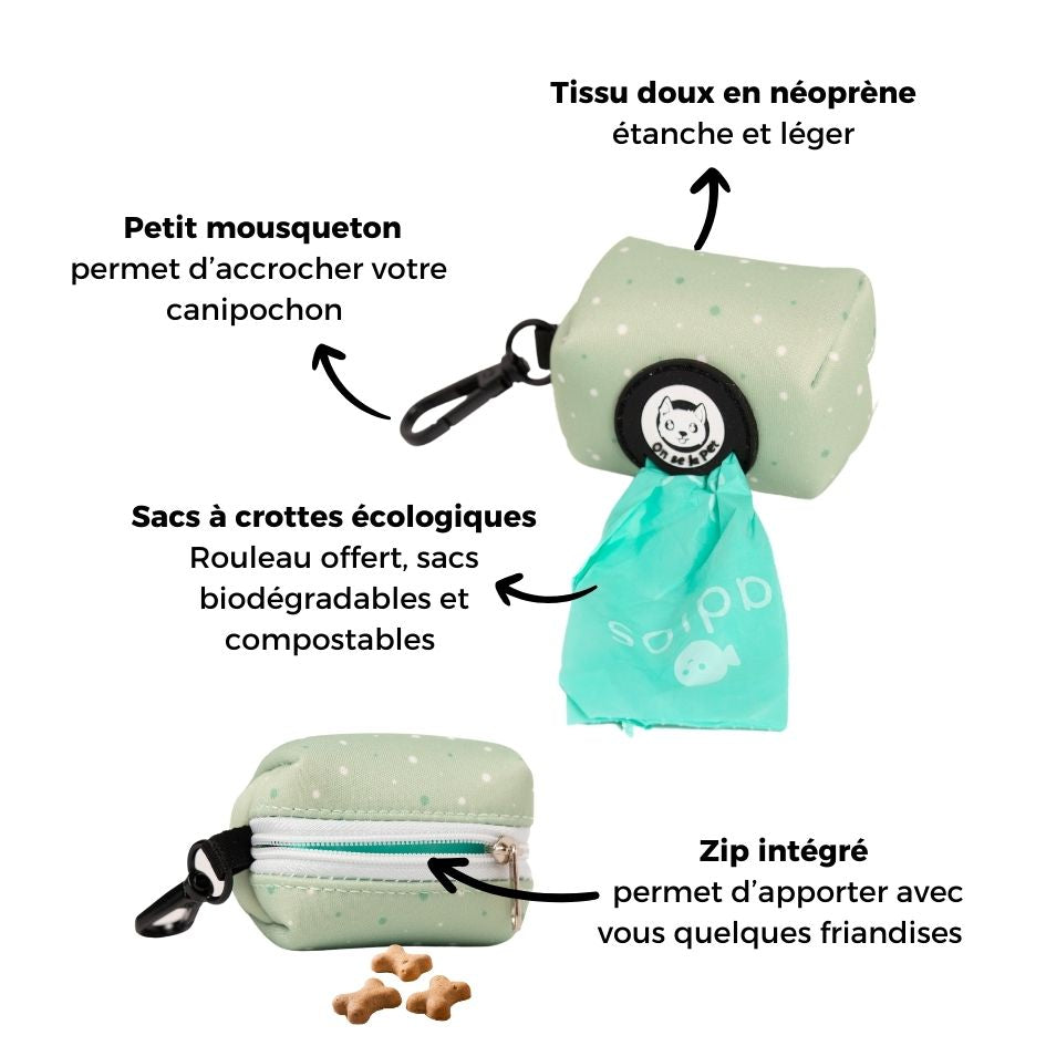 Practical and Ecological PoochPouch - Pastel Green