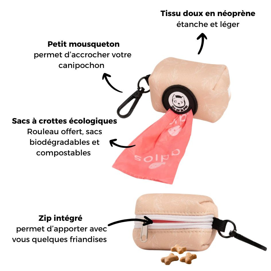 Practical and Ecological PoochPouch - Tropical Beige