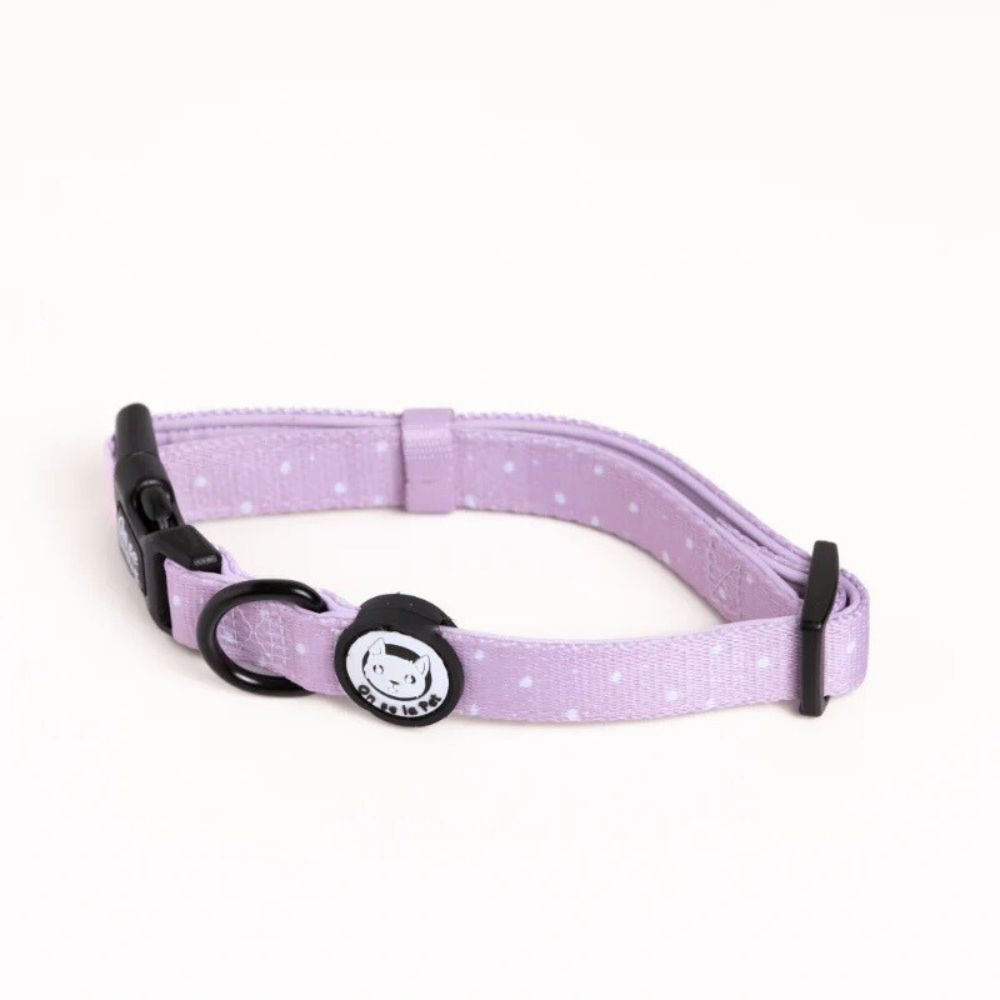 Collier pour Chien Rembourré et Ajustable - Lilas