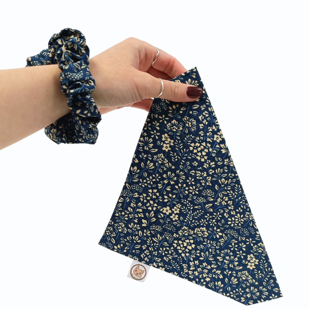 Bandana pour Chien - Bleu Liberty