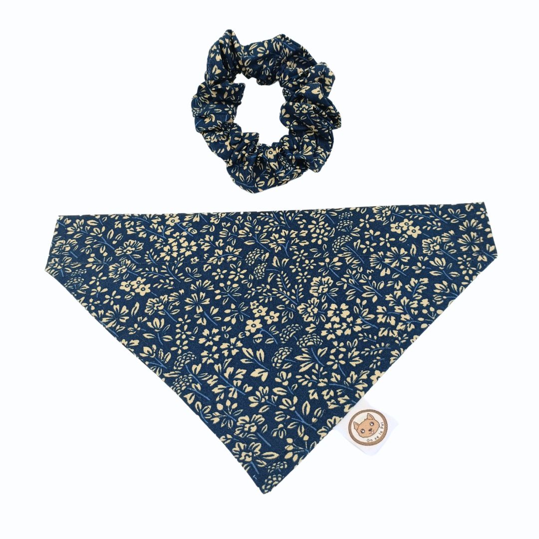 Bandana pour Chien - Bleu Liberty