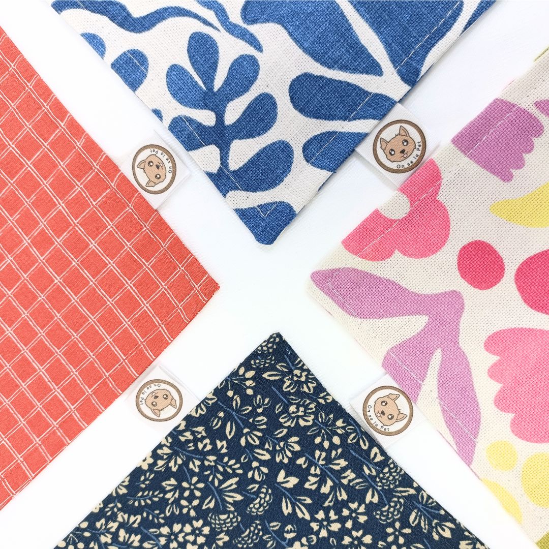 Bandana pour Chien - Bleu Liberty