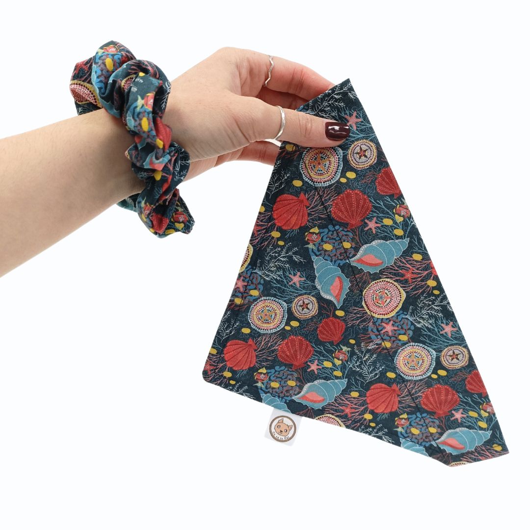 Bandana pour Chien - Coquillages