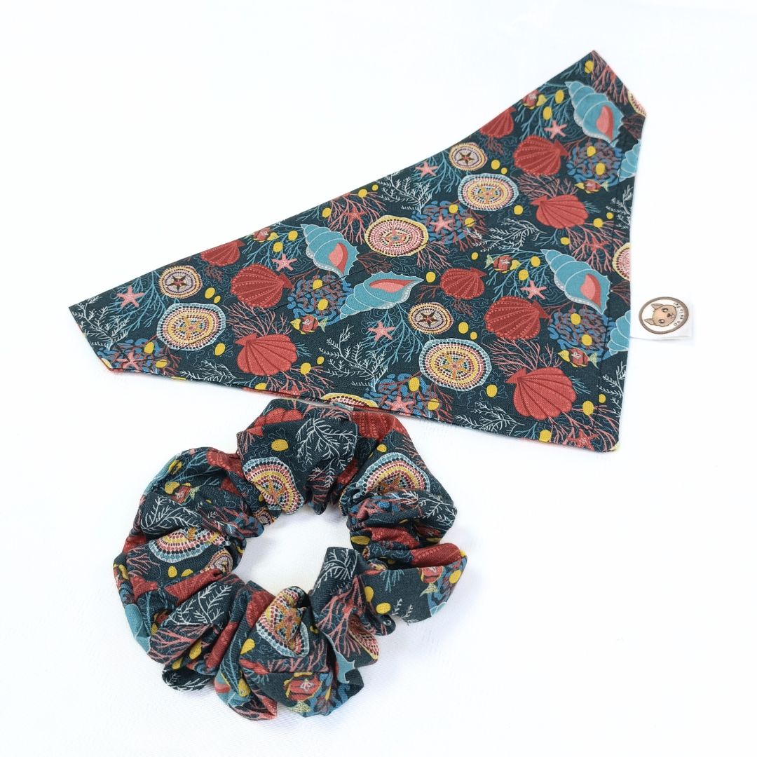 Bandana pour Chien - Coquillages