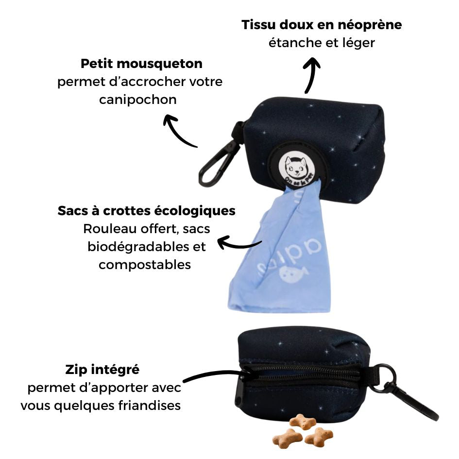 Canipochon Pratique et Écologique - Bleu Nuit