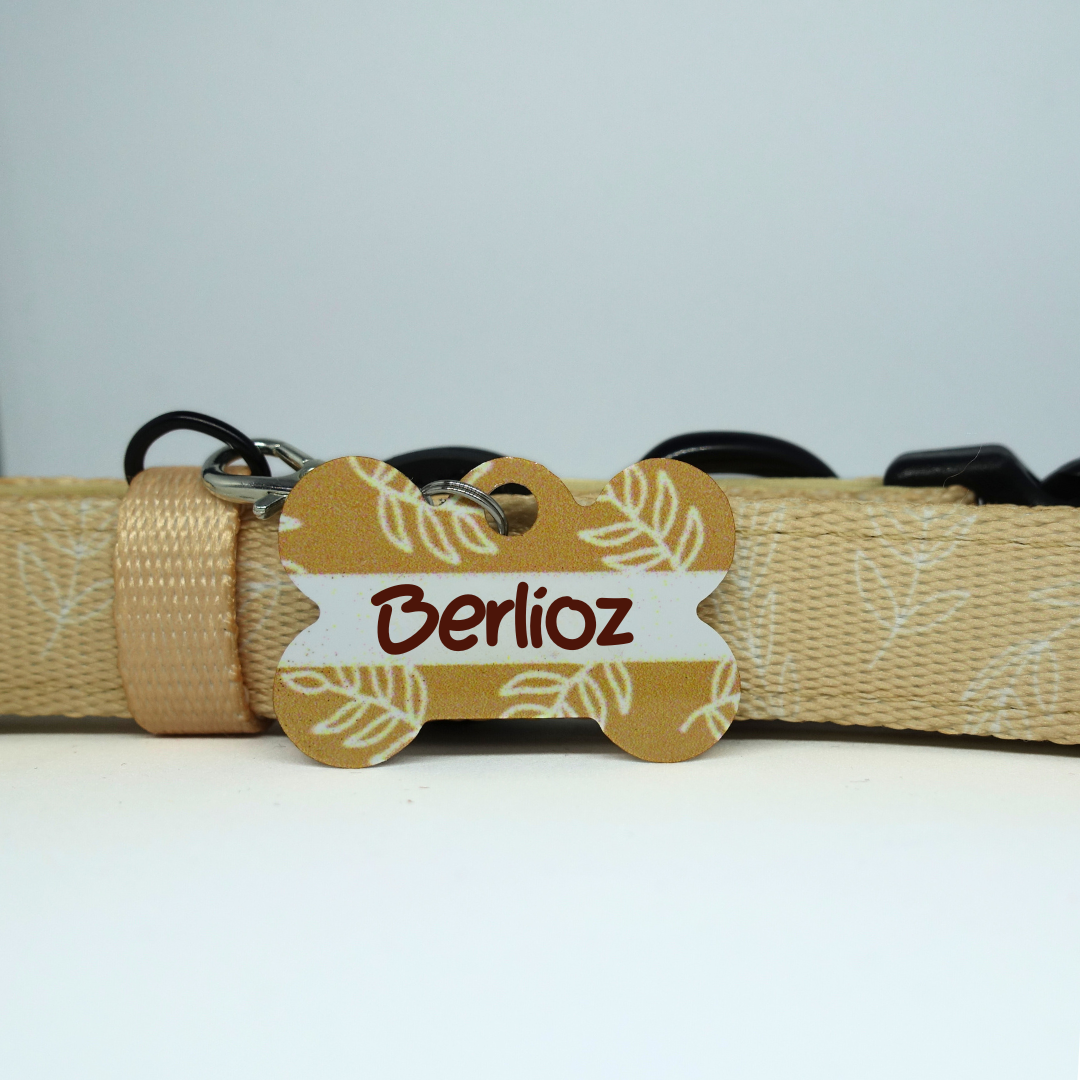 Médaille d'Identification Personnalisable pour Animaux - Forme Os