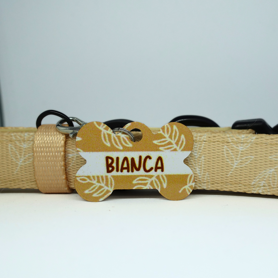 Médaille d'Identification Personnalisable pour Animaux - Forme Os