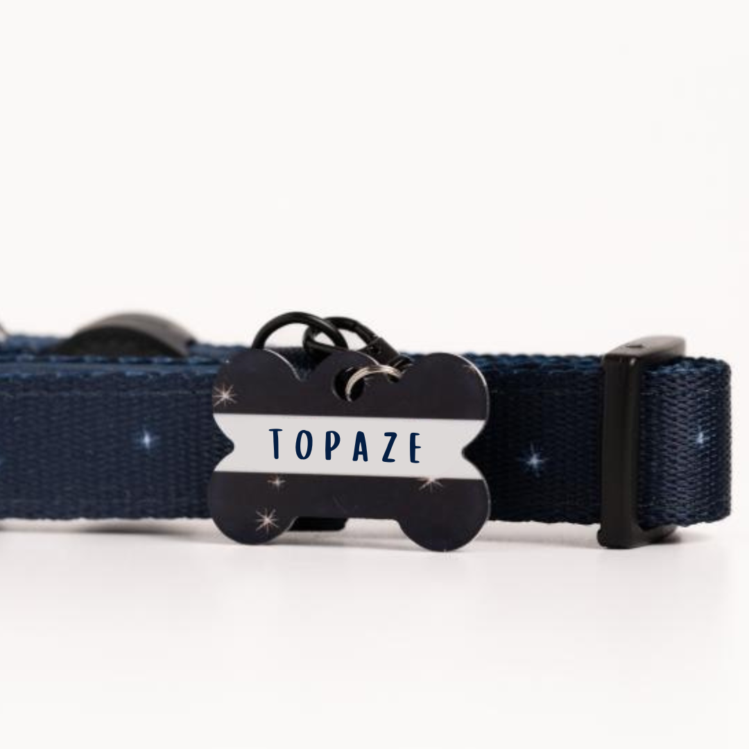 Médaille d'Identification Personnalisable pour Animaux - Forme Os