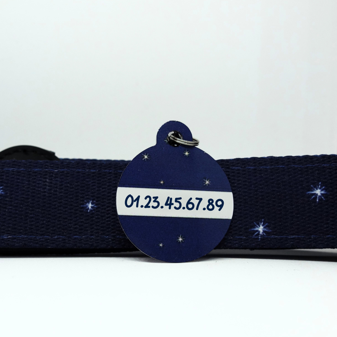 Médaille d'Identification Personnalisable pour Animaux - Forme Ronde