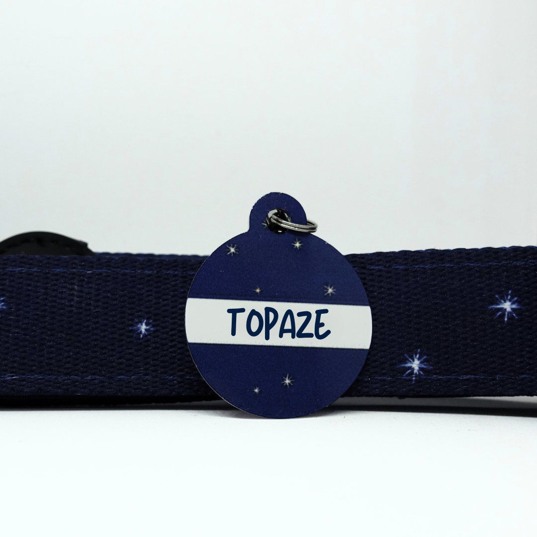 Médaille d'Identification Personnalisable pour Animaux - Forme Ronde