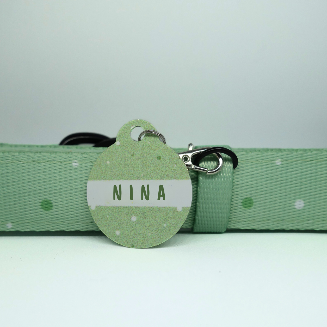 Médaille d'Identification Personnalisable pour Animaux - Forme Ronde